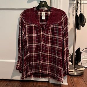 Self Esteem Long Sleeve Flannel